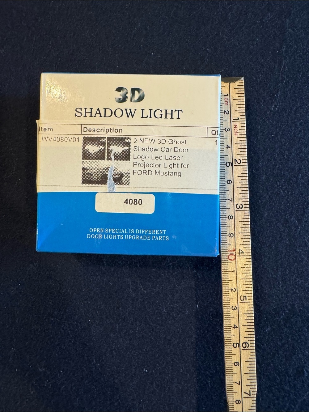 Ford Mustang 3D Shadow Puddle Light Box Kit NWOT